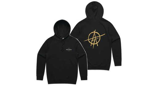 Relaxed Fit Hoodie- Black